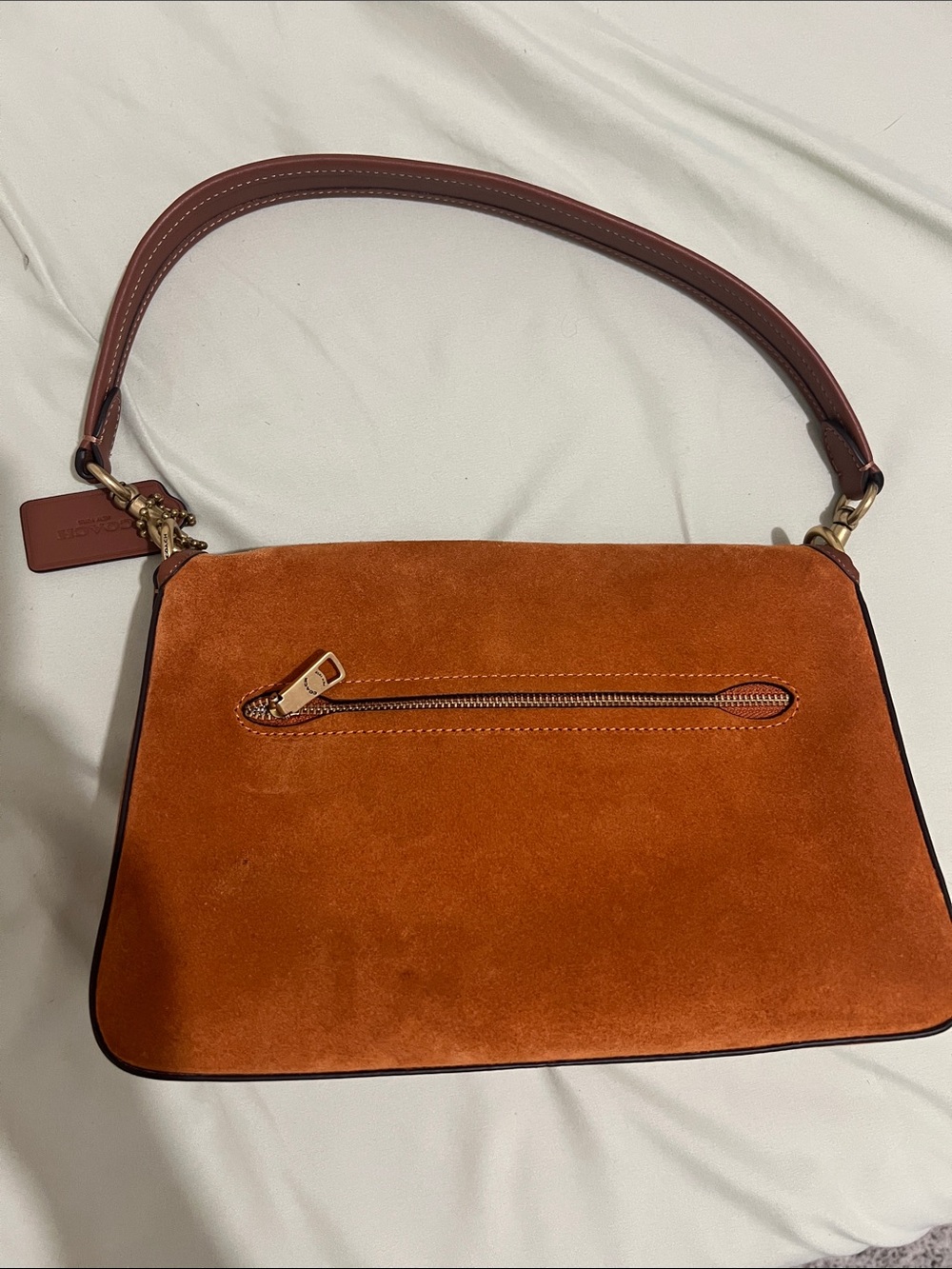 Coach Soft Tabby - Orange Suede - Picture 3 of 11
